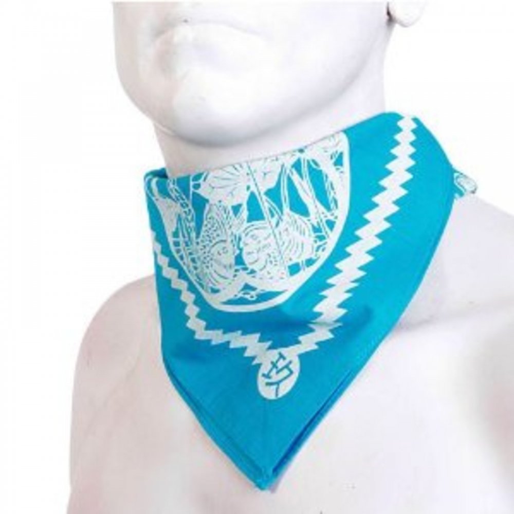Sky Blue Printed Bandana