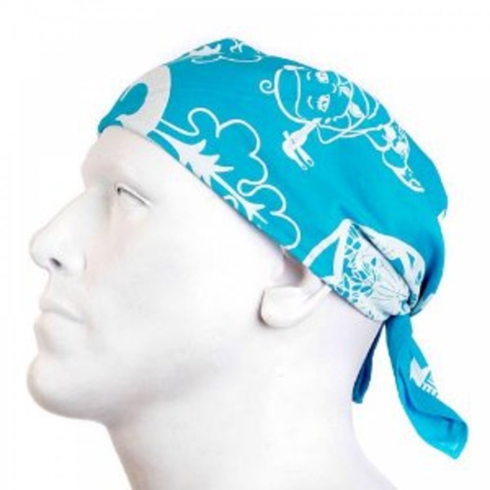 Sky Blue Printed Bandana