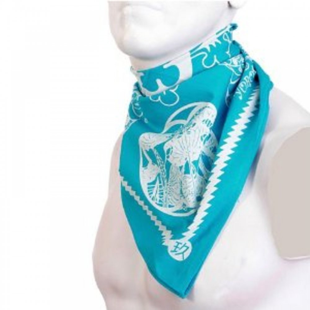 Sky Blue Printed Bandana