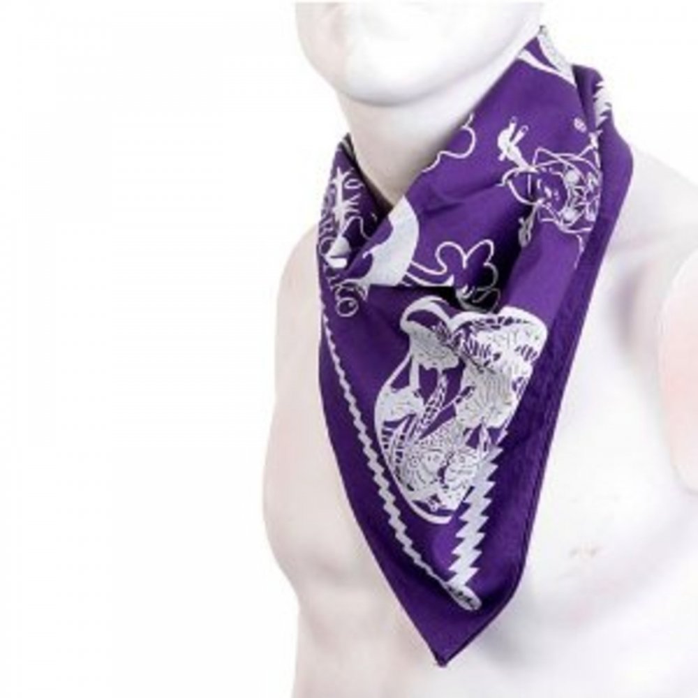 Printed Purple Bandana