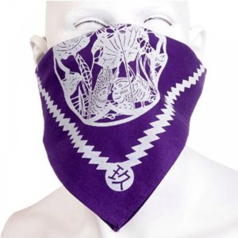 Printed Purple Bandana