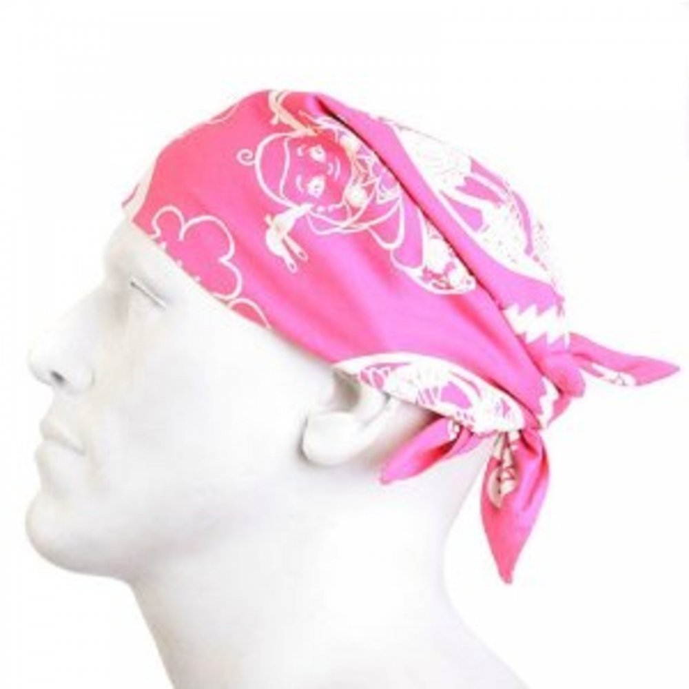Fuschia Printed bandana