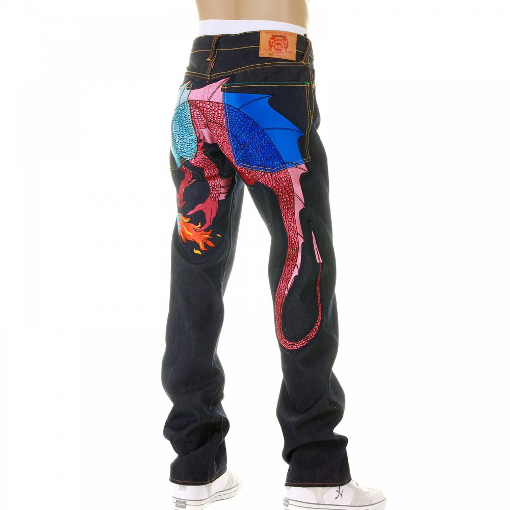 Hungry dragon Royal Denim sky pink Jean