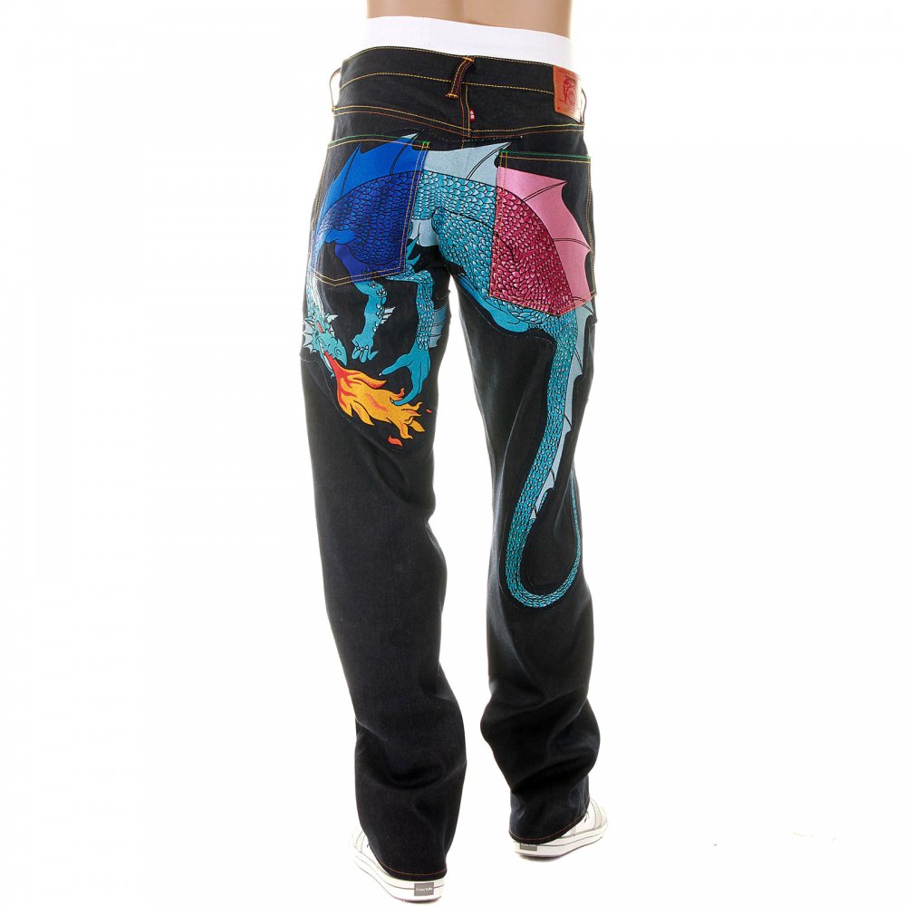 Hungry Dragon Royal Sky pink denim Jean