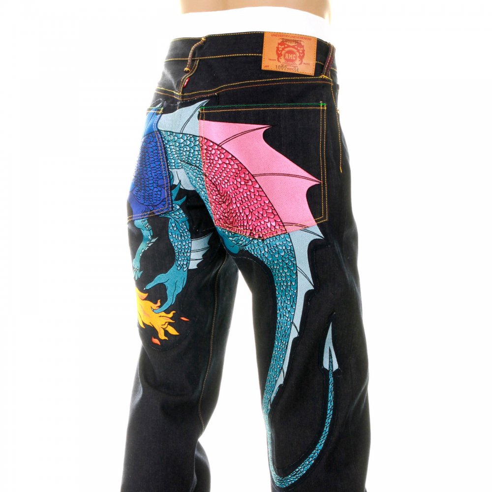 Hungry Dragon Royal Sky pink denim Jean