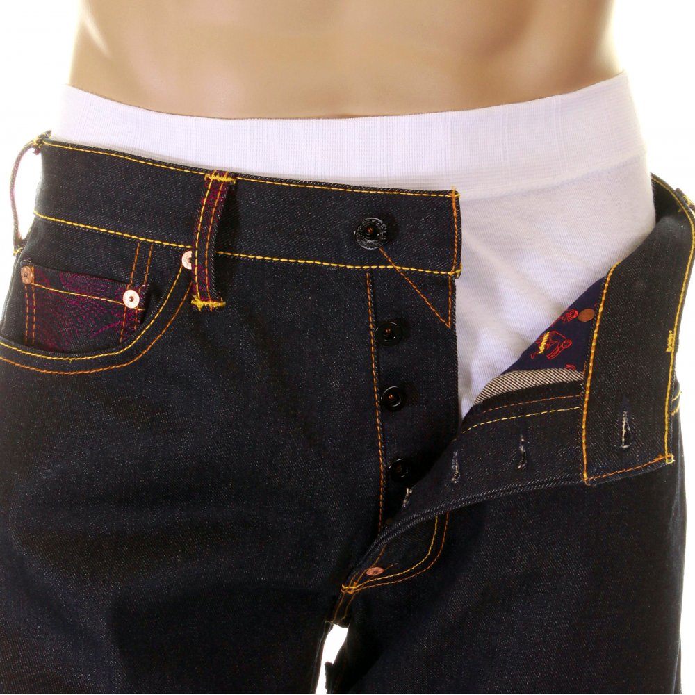 Hungry Dragon Royal Pink Sky Denim Jean