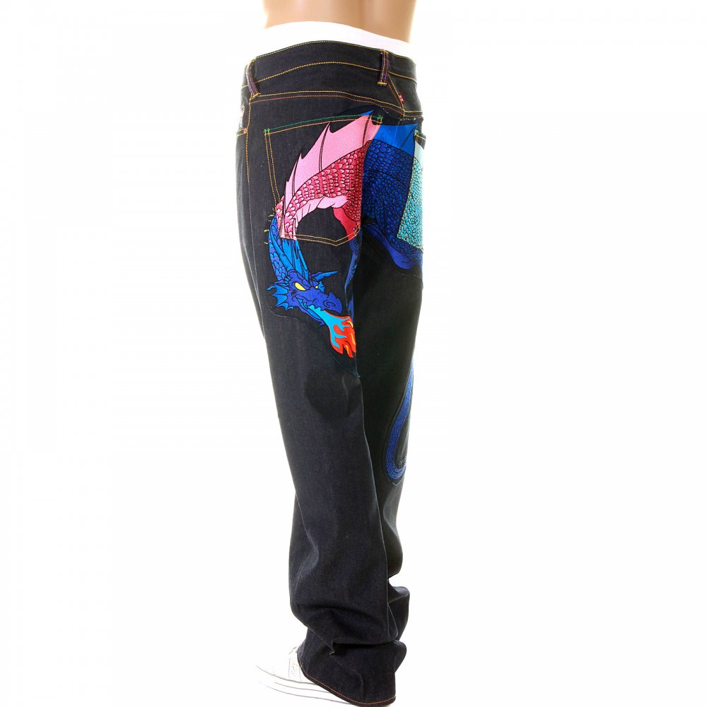 Hungry Dragon Pink Royal Sky Denim Jean