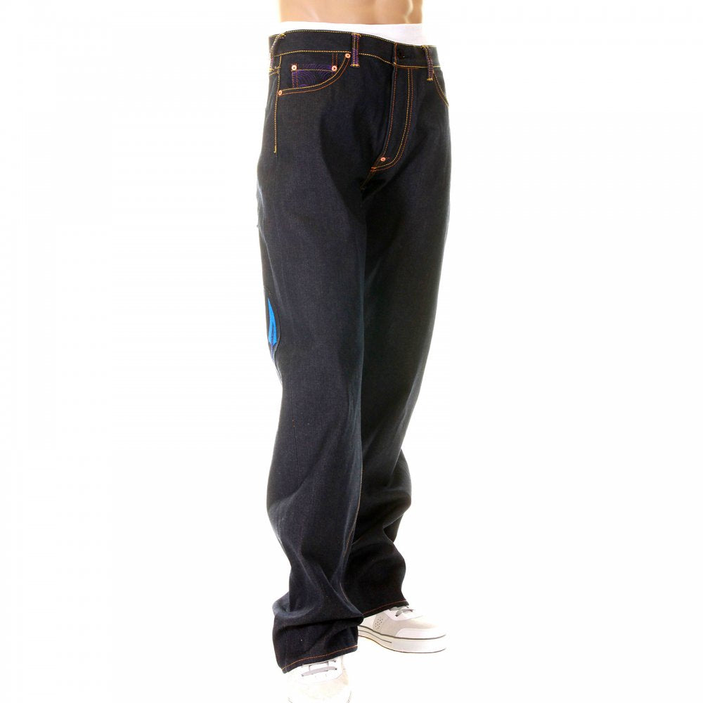Hungry Dragon Pink Royal Sky Denim Jean
