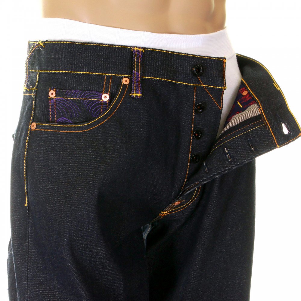 Hungry Dragon Pink Royal Sky Denim Jean