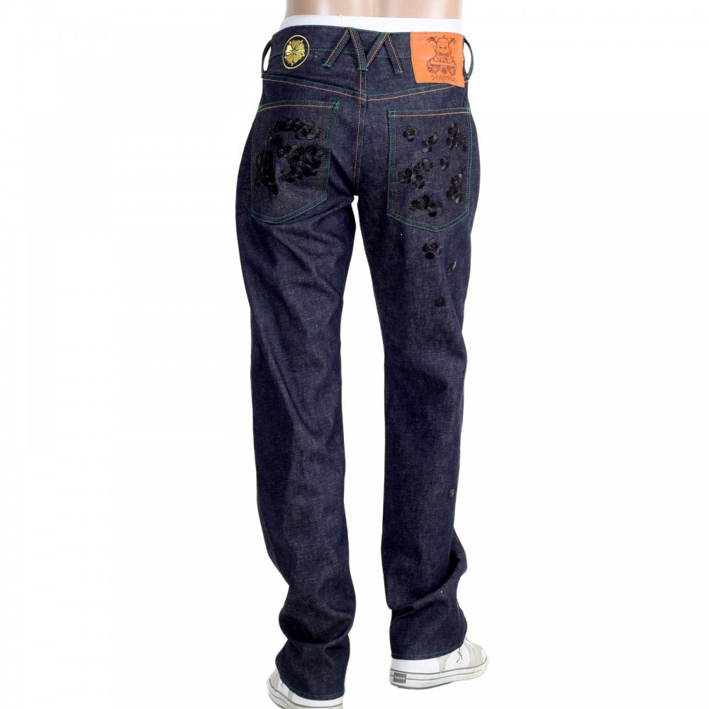 Santastic Black Sakura Denim
