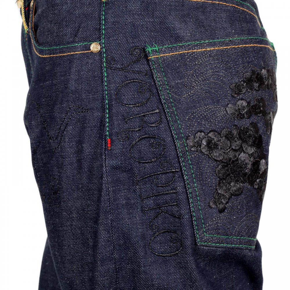 Santastic Black Sakura Denim