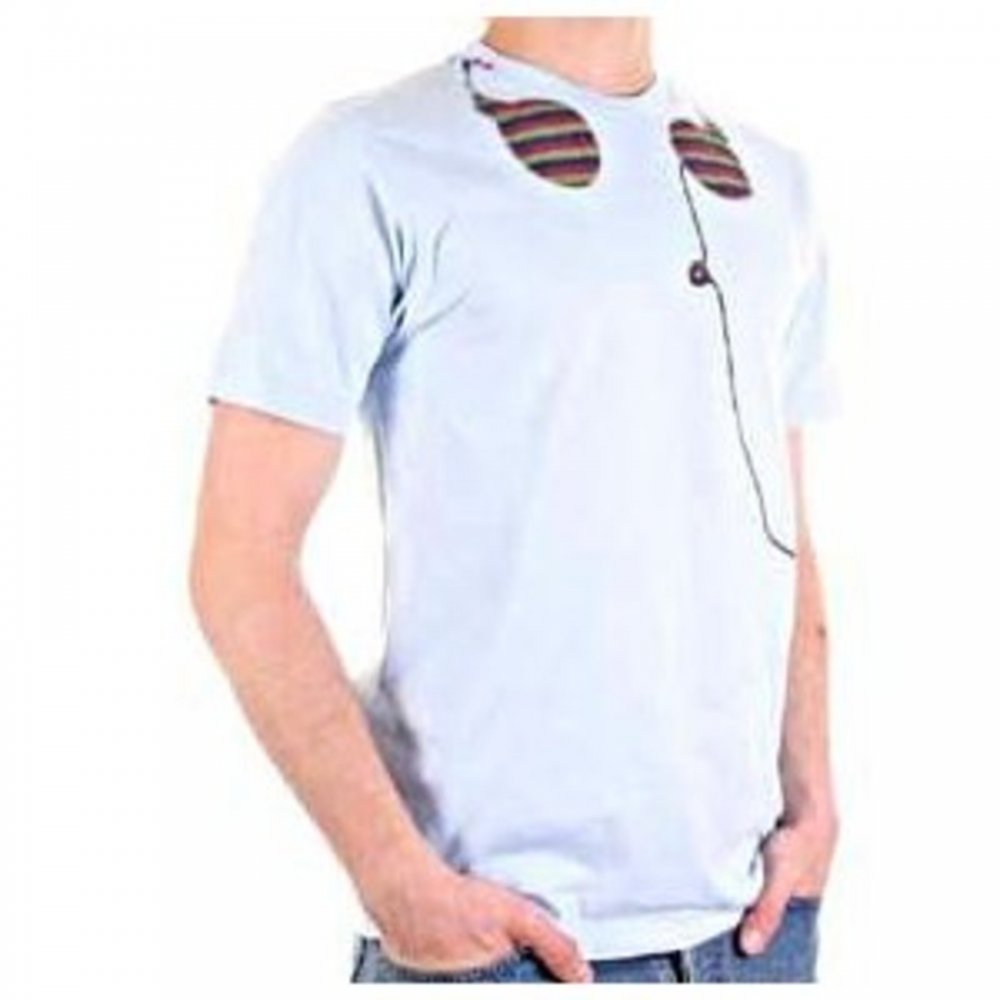 Crew neck headphones t shirt