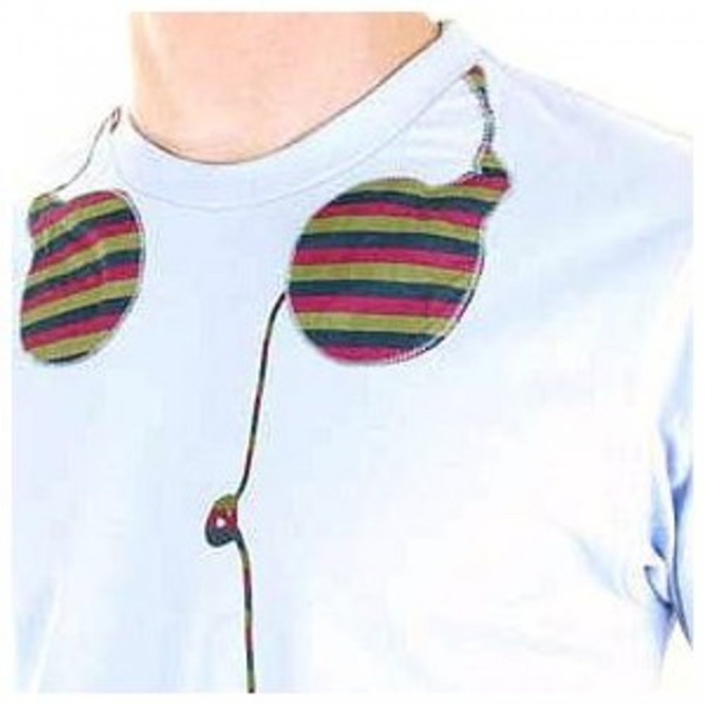 Crew neck headphones t shirt