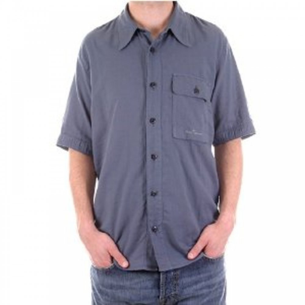 Airforce blue short sleeve shirt