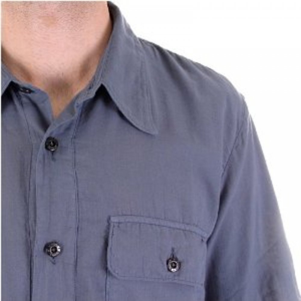 Airforce blue short sleeve shirt