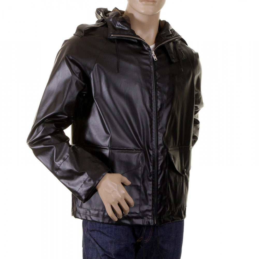 Coated Cotton Black Jacket