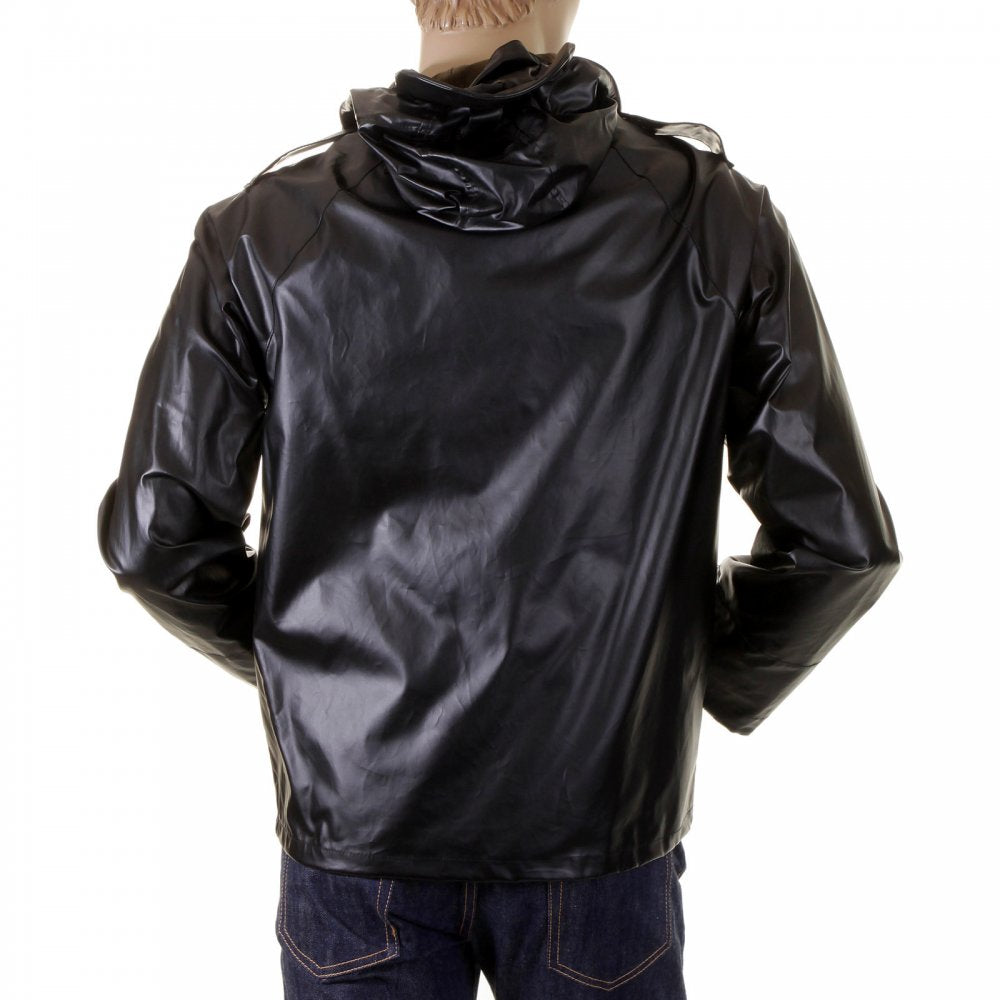 Coated Cotton Black Jacket