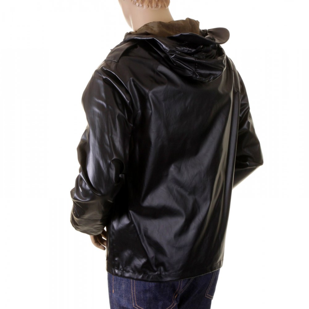 Coated Cotton Black Jacket