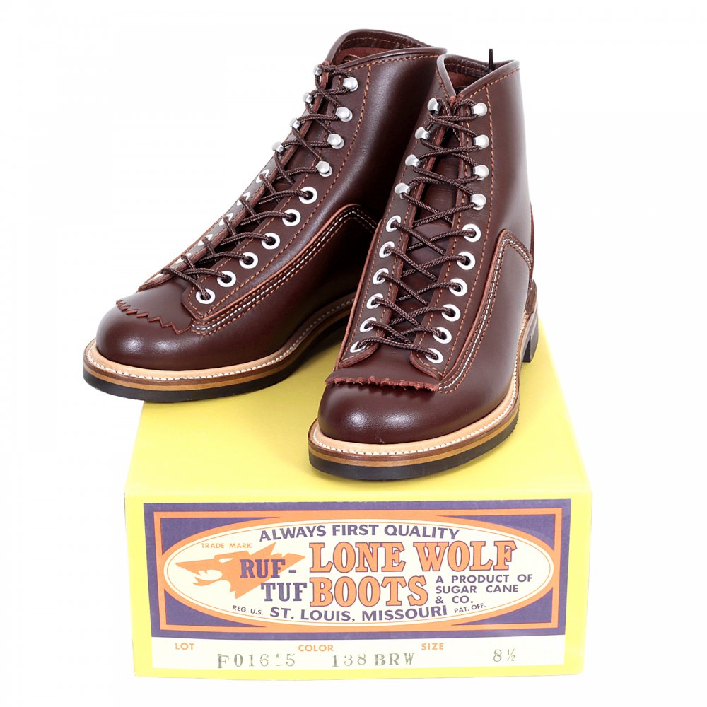 Mens Brown Cow Hide Leather Goodyear Welted Smooth Matt Finish Lace Up Carpenter Boots F01615