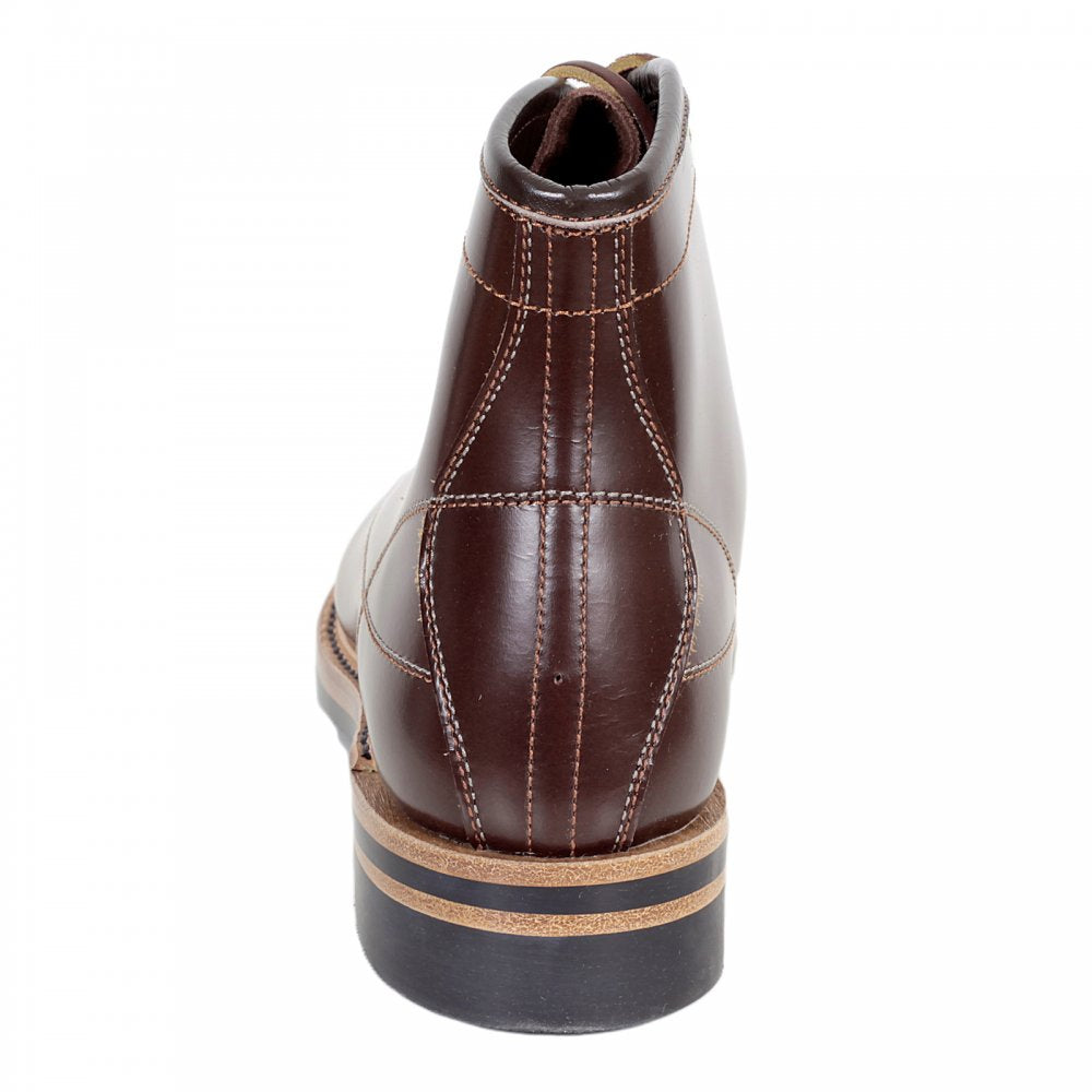 Wireman Mens Brown Cow Hide Leather Goodyear Welted Lace Up Work Boots with Non Slip Twin Grip Rubber Soles LW01785