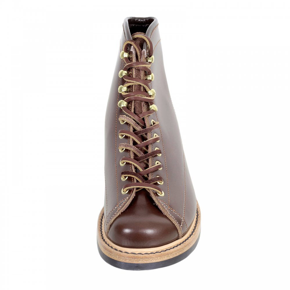 Wireman Mens Brown Cow Hide Leather Goodyear Welted Lace Up Work Boots with Non Slip Twin Grip Rubber Soles LW01785
