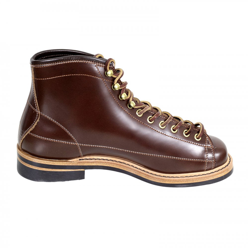 Wireman Mens Brown Cow Hide Leather Goodyear Welted Lace Up Work Boots with Non Slip Twin Grip Rubber Soles LW01785