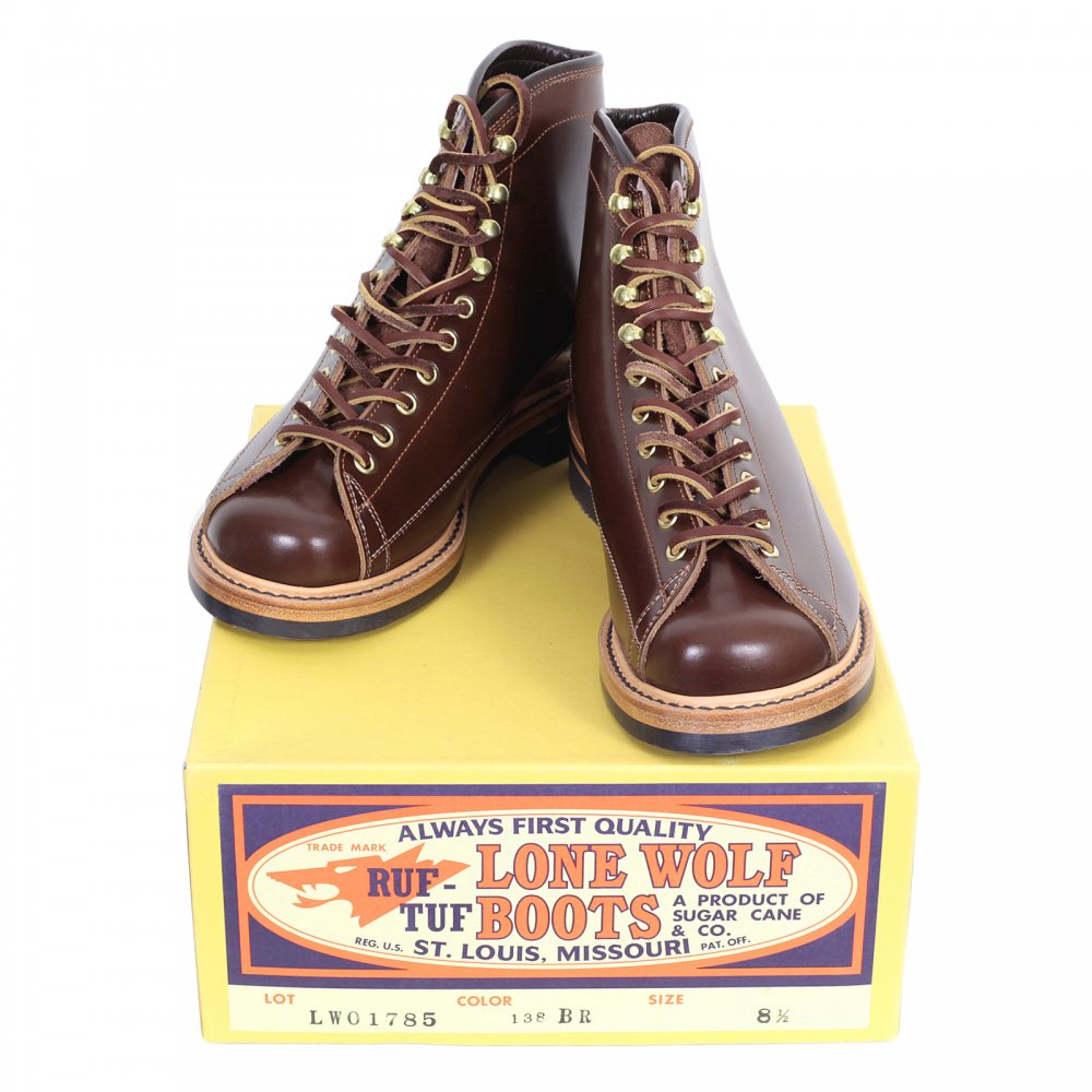 Wireman Mens Brown Cow Hide Leather Goodyear Welted Lace Up Work Boots with Non Slip Twin Grip Rubber Soles LW01785