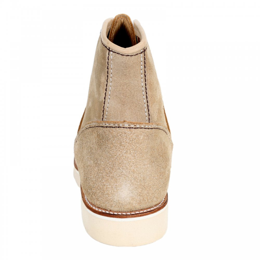 Mens Beige Suede Goodyear welted Lace Up Hunter Boots with Removable Mud Guard F01616