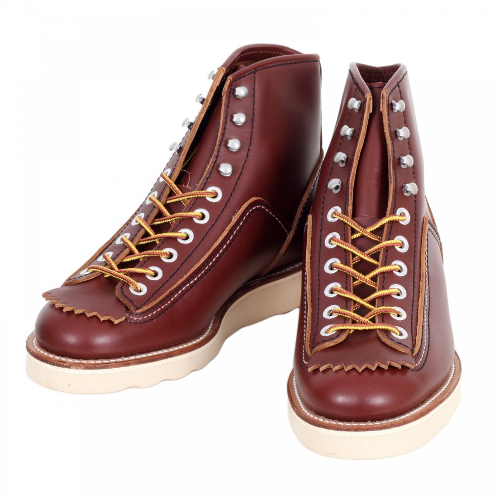Mens Brown US Oiled Cowhide Leather Goodyear welted Lace Up Hunter Boots with Removable Mud Guard F01616