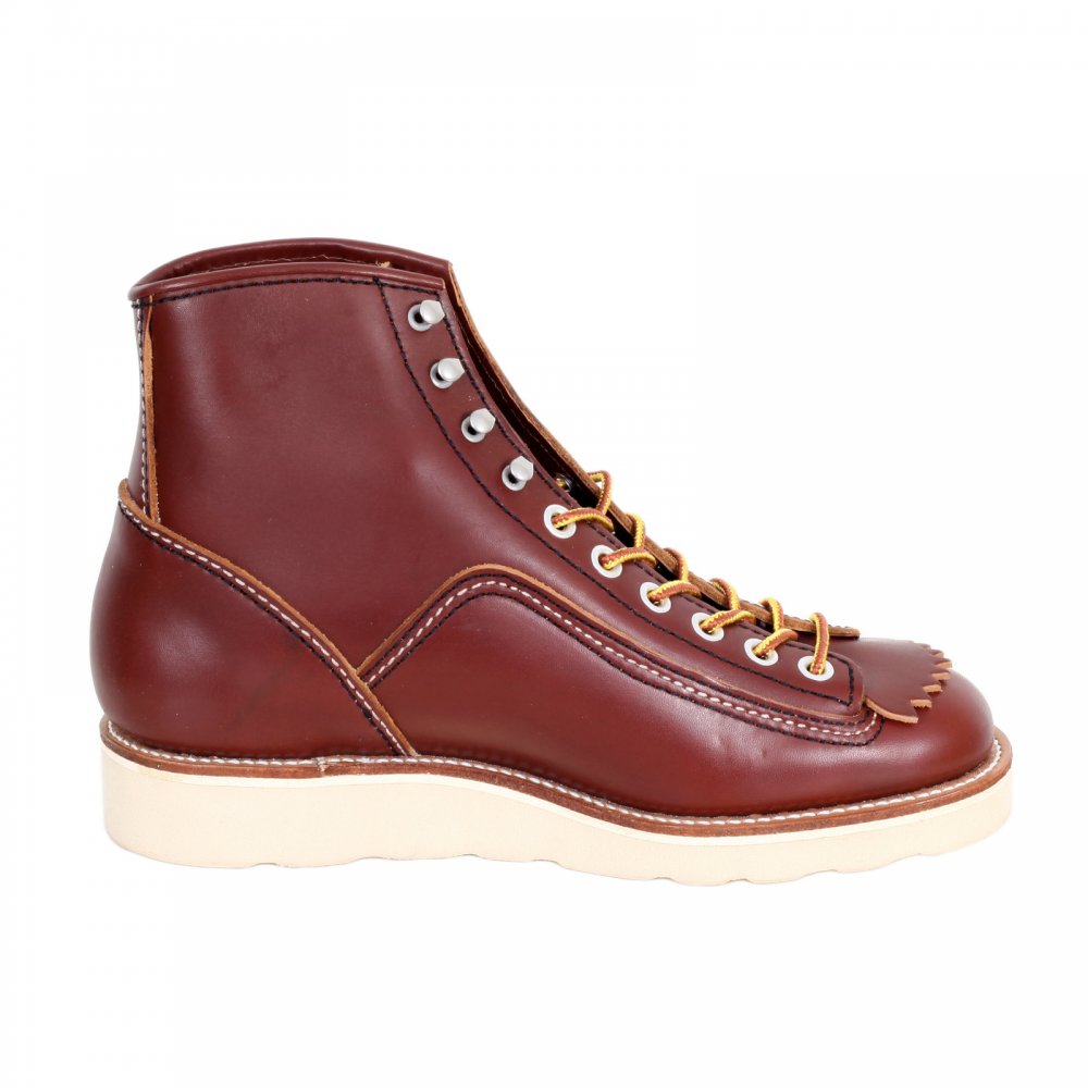 Mens Brown US Oiled Cowhide Leather Goodyear welted Lace Up Hunter Boots with Removable Mud Guard F01616