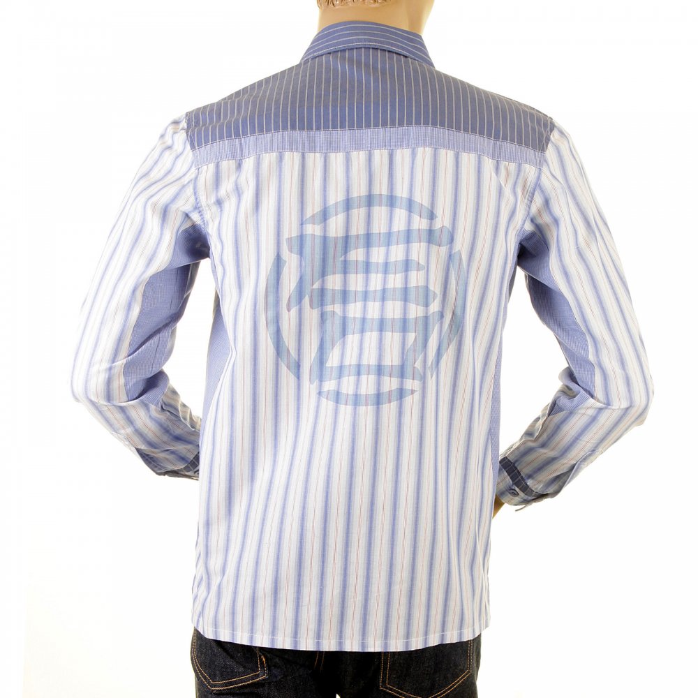 Sky blue striped shirt