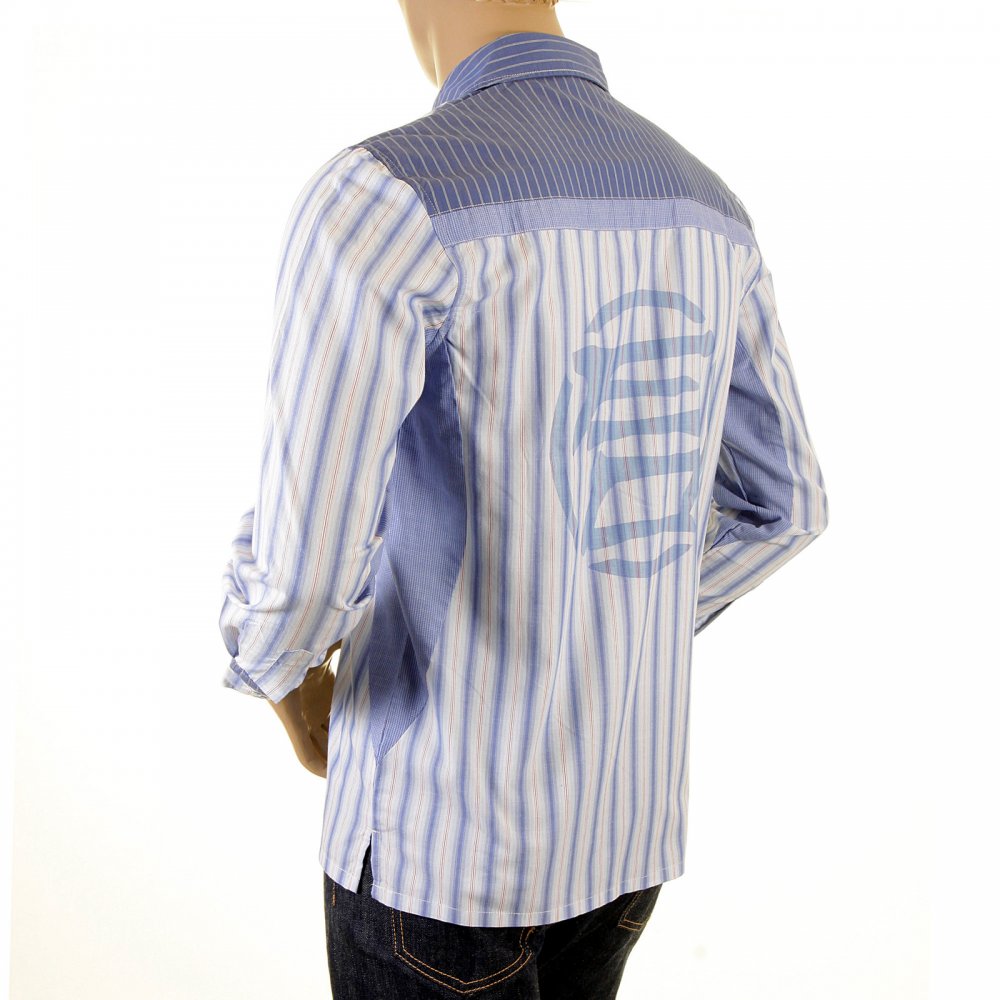 Sky blue striped shirt