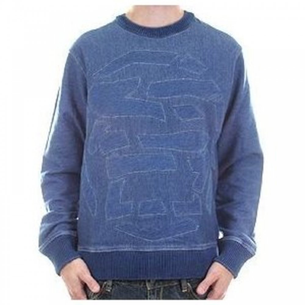 Faded blue sweatshirt