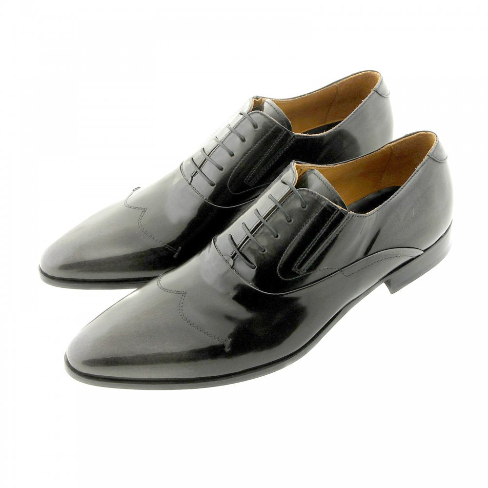 Wing tip black and grey Leather shoes