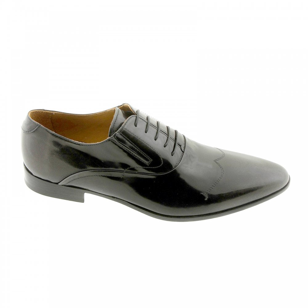 Wing tip black and grey Leather shoes