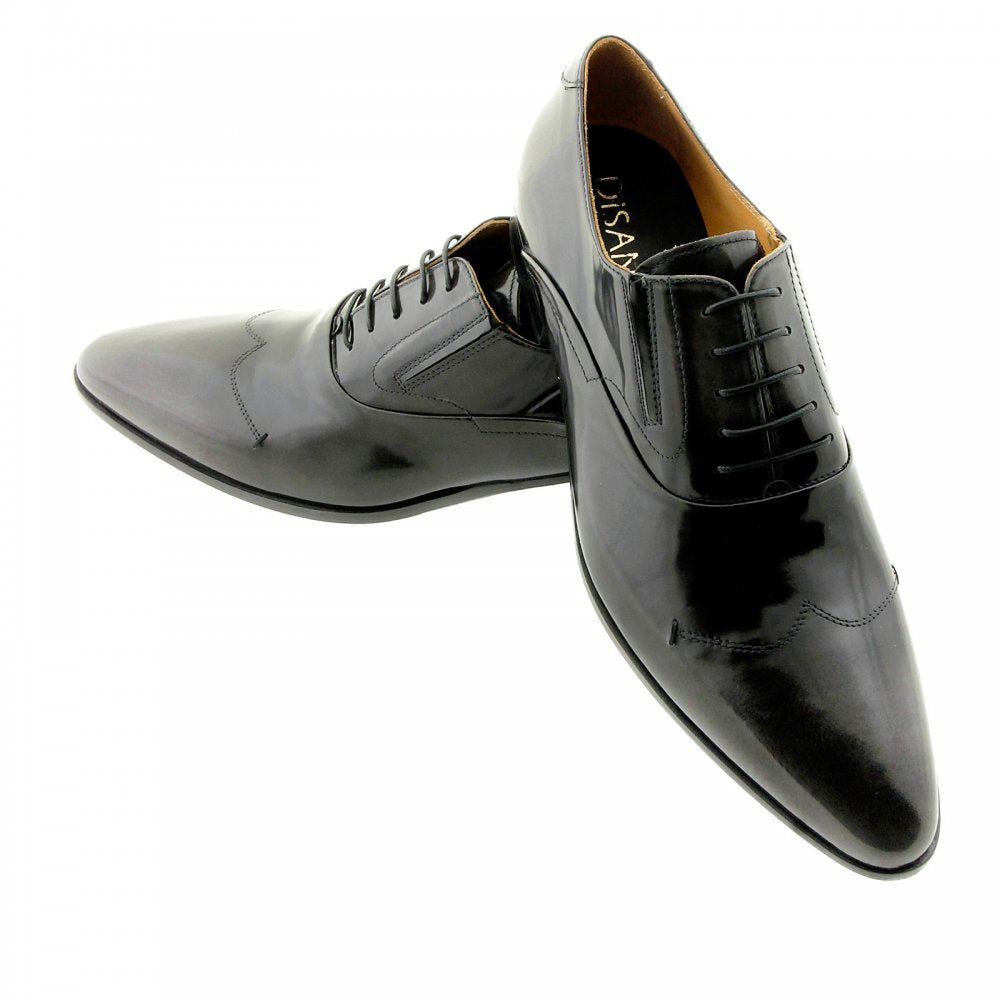 Wing tip black and grey Leather shoes