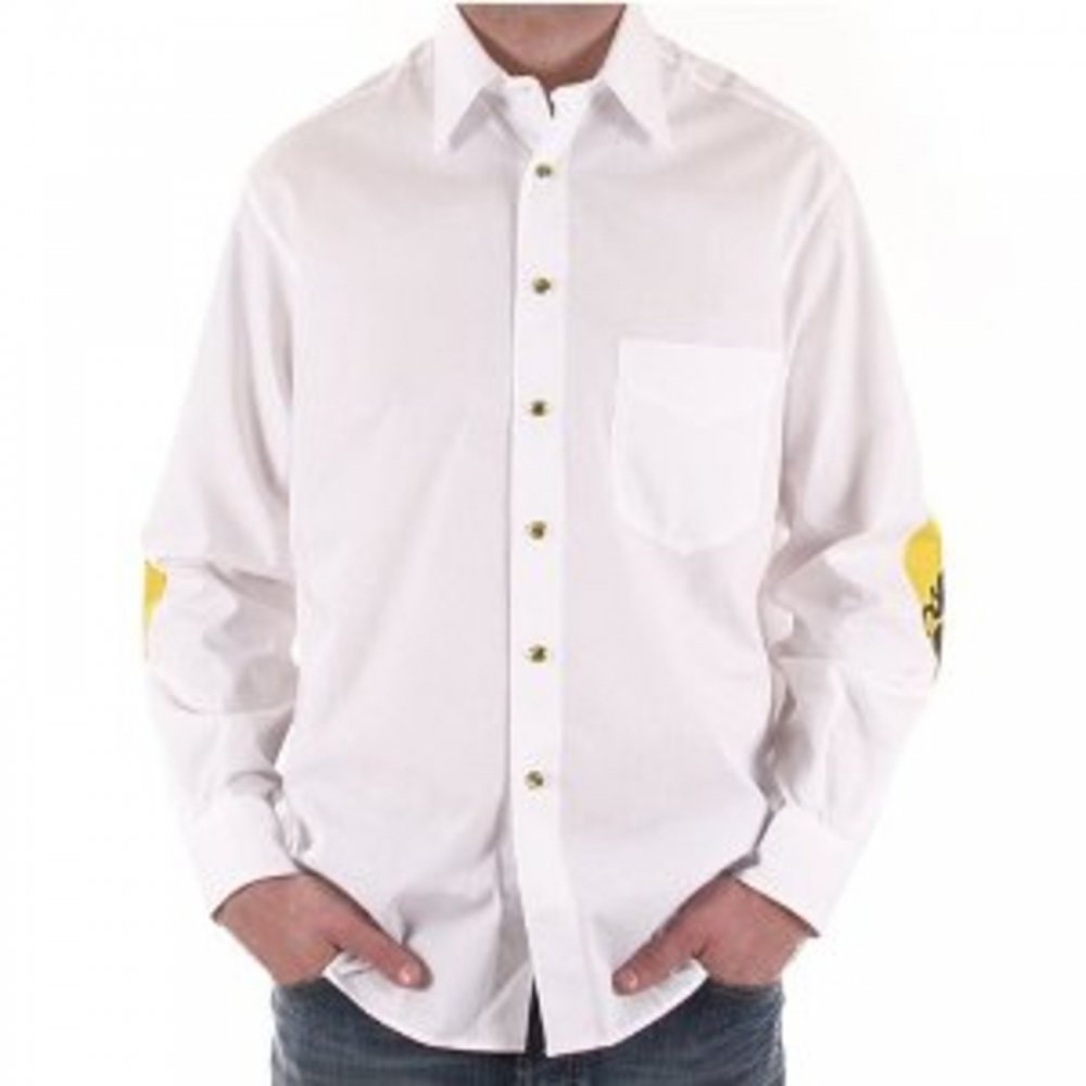 Mens long sleeve shirt in white