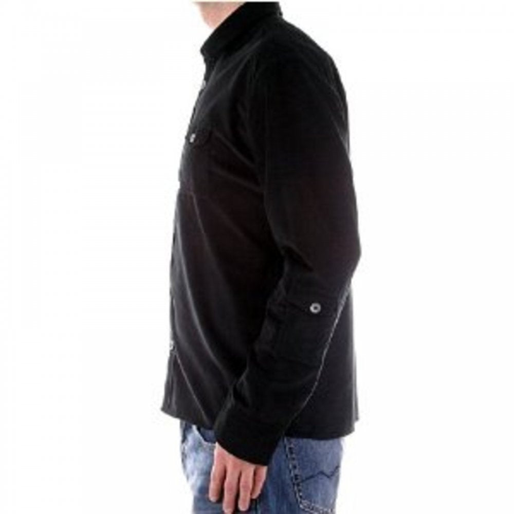 Black long sleeve baby cord shirt