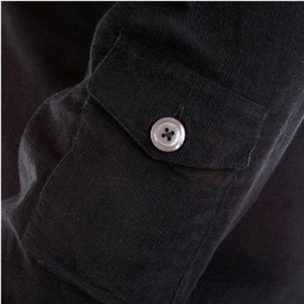 Black long sleeve baby cord shirt