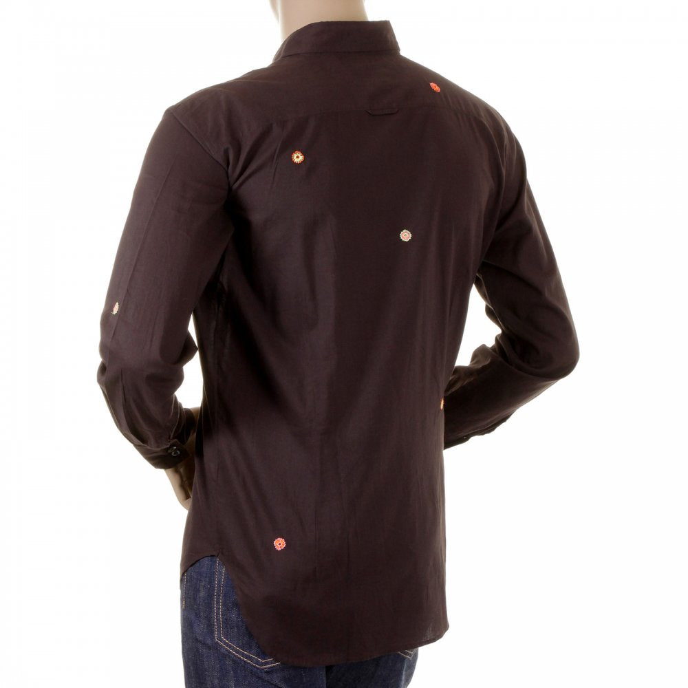 Dark Brown Long Sleeve Shirts