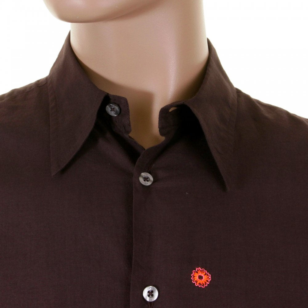 Dark Brown Long Sleeve Shirts