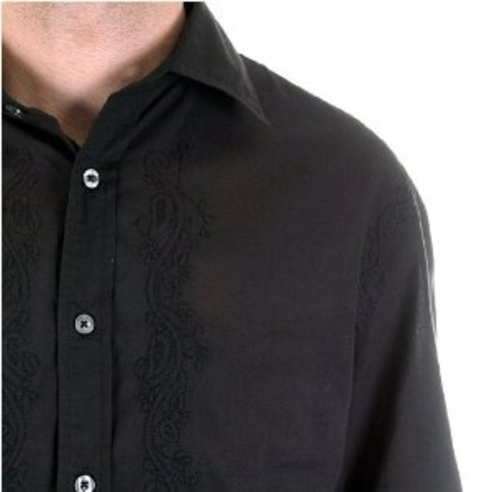 Long Sleeve Mens Black Shirt