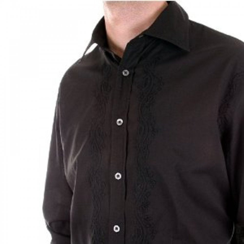 Long Sleeve Mens Black Shirt