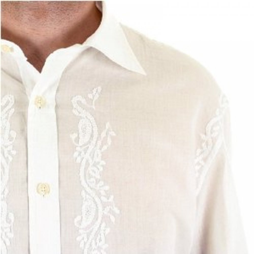 White long sleeve mens fashion shirt