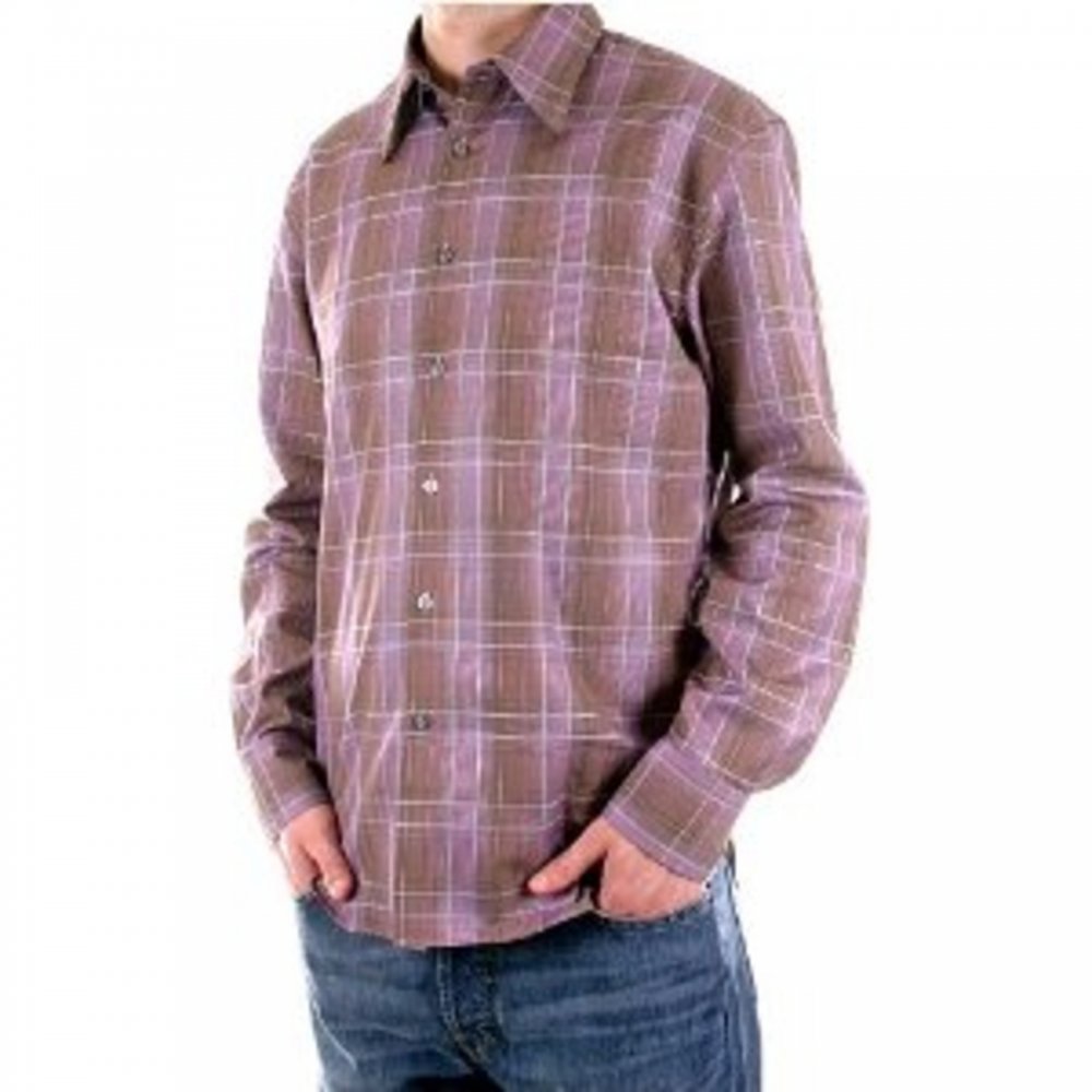 Slim Fit long sleeve Mens checked shirt