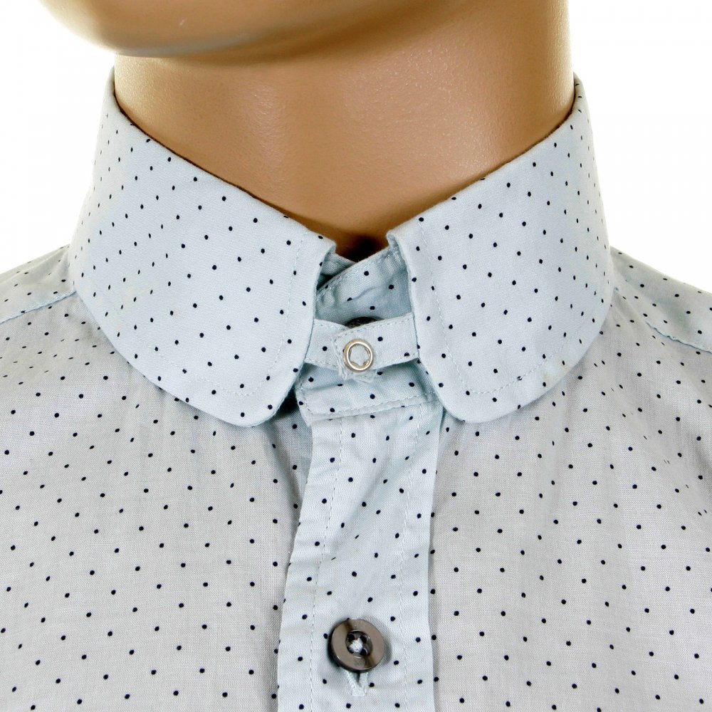 Double cuff Mens spotted Shirt