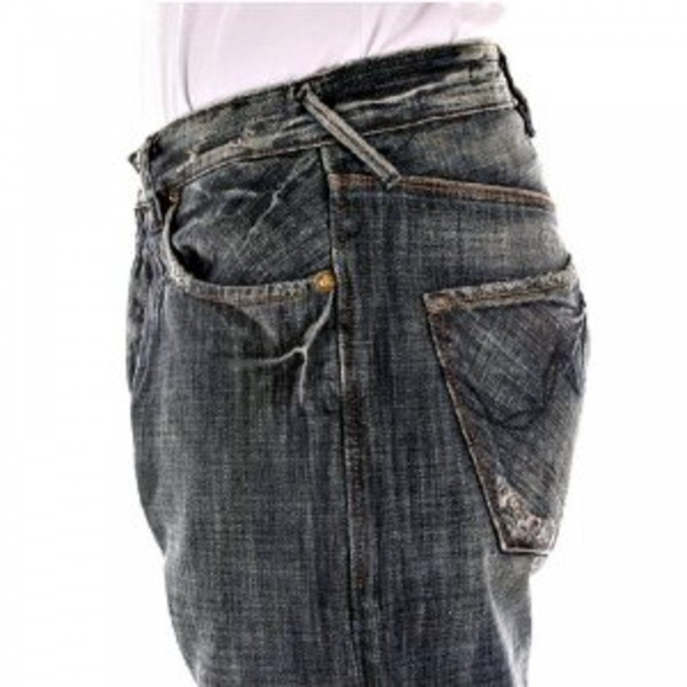 Regular Fit Deep Cut Denim Jeans