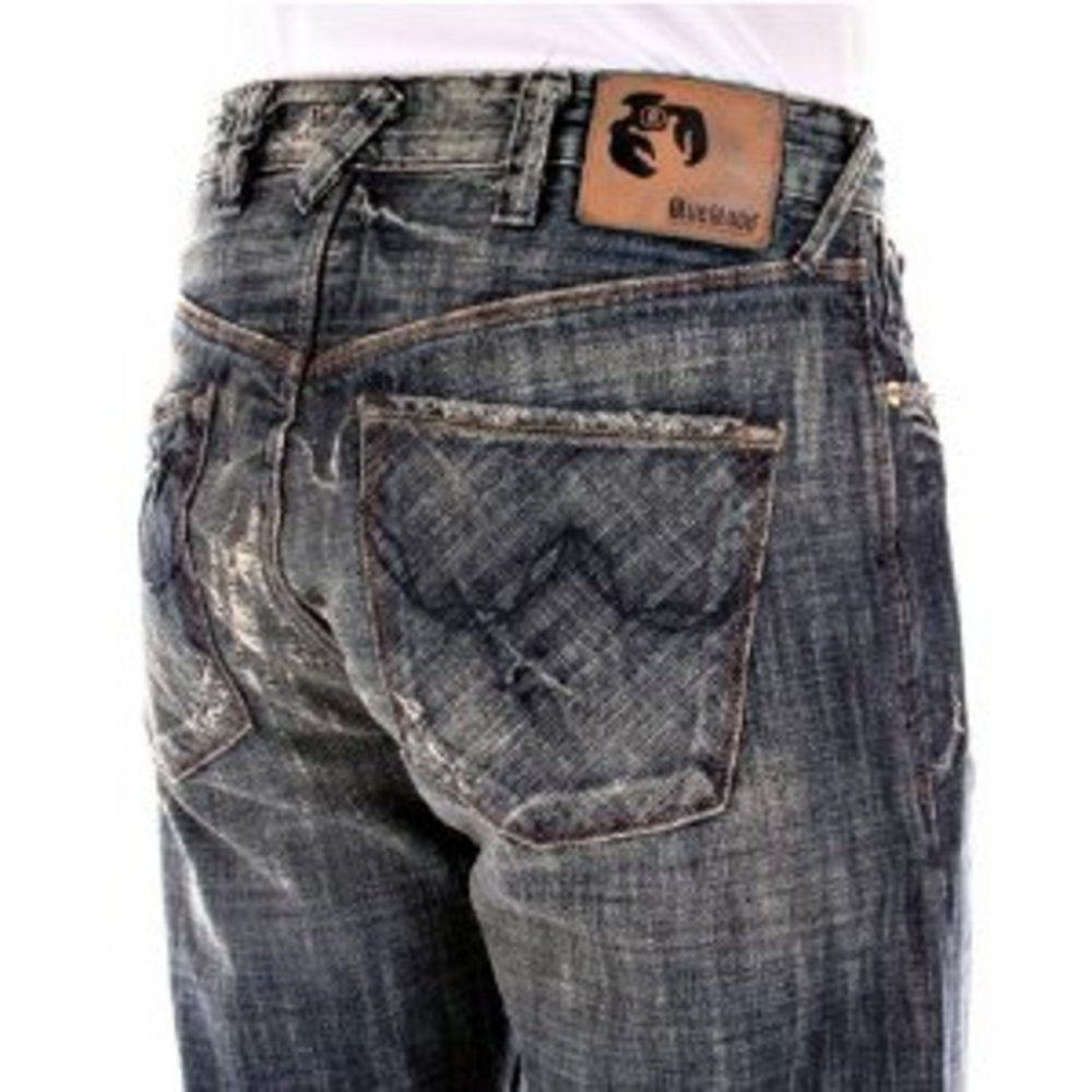 Regular Fit Deep Cut Denim Jeans