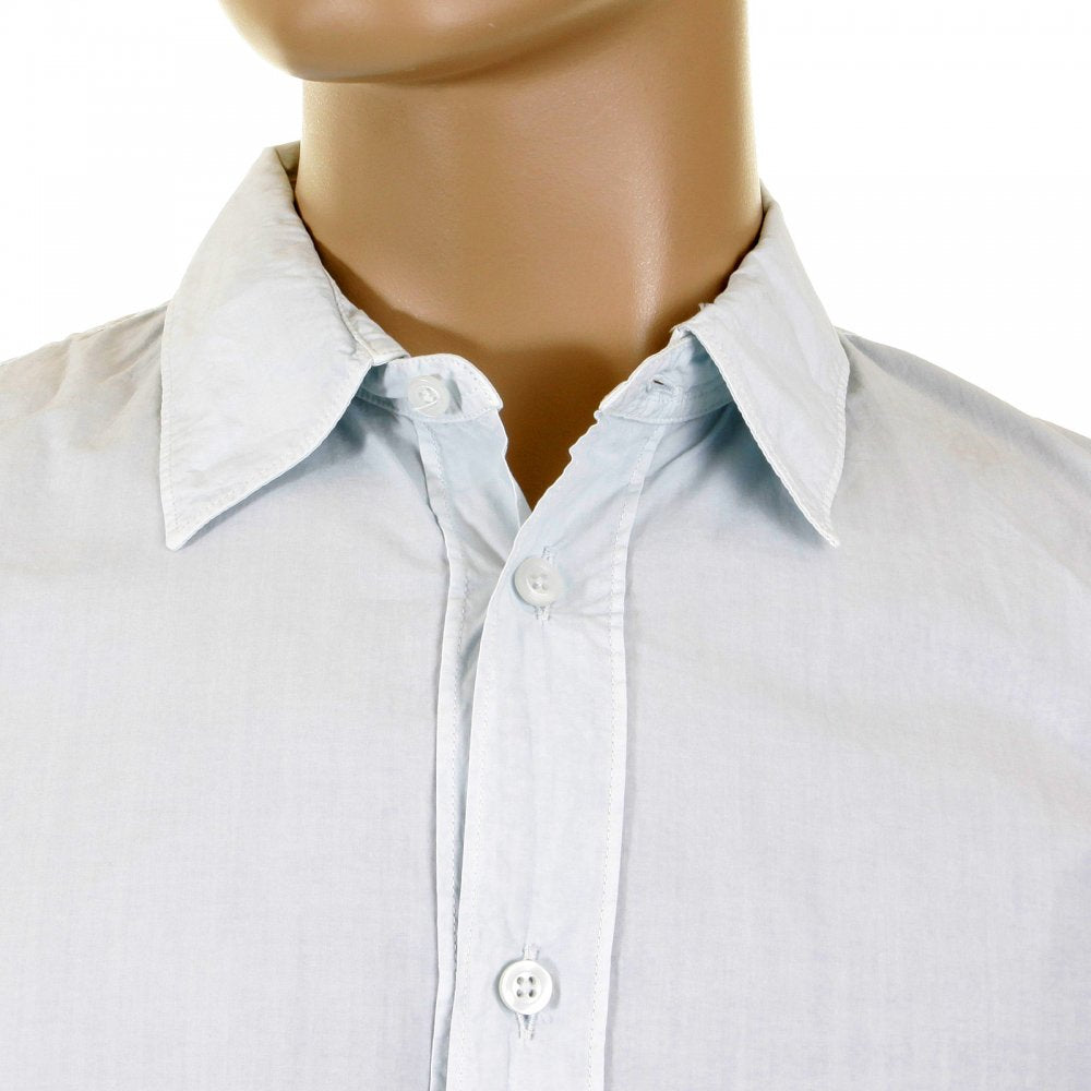 Long Sleeve Washed Sky Blue Shirt