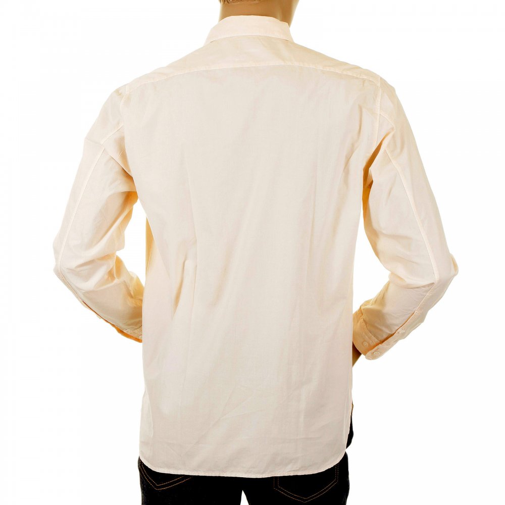 Long Sleeve Washed Peach Coloured Shirt
